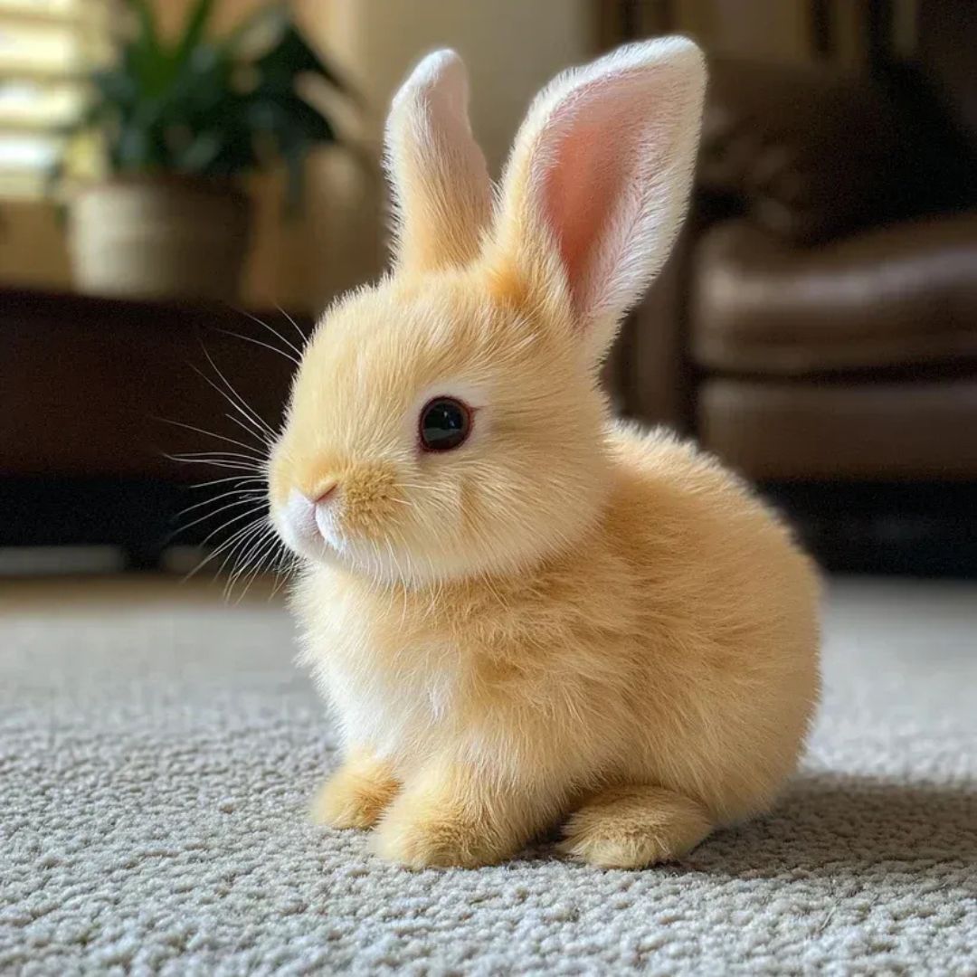 Pink plush bunny toy with ultra-soft synthetic fur and realistic battery-operated hopping movement