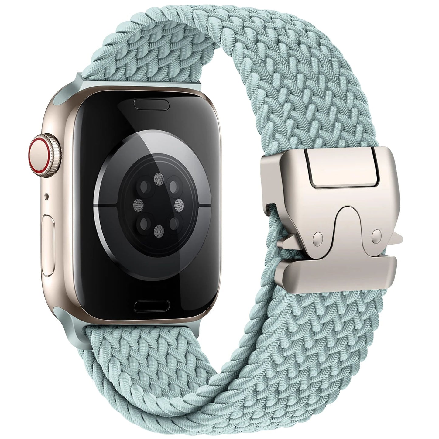 Strauss elastic nylon Apple Watch band with parachute buckle in breathable sport style