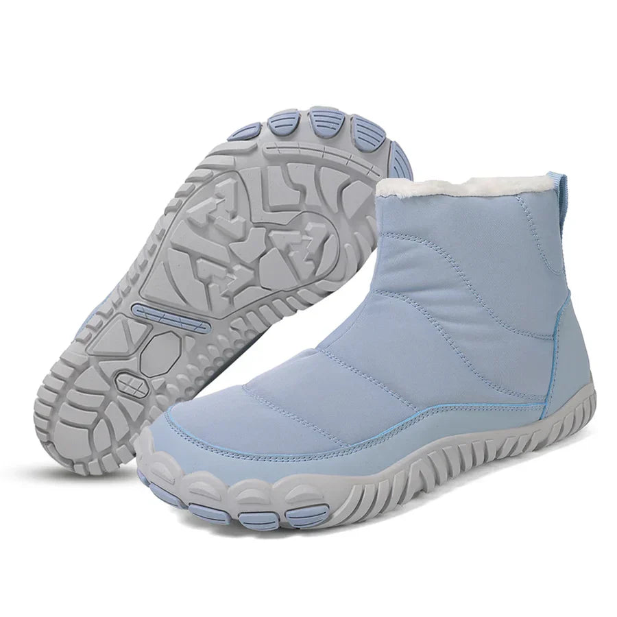 Unisex winter barefoot boots non-slip lightweight warm outdoor hiking shoes men women