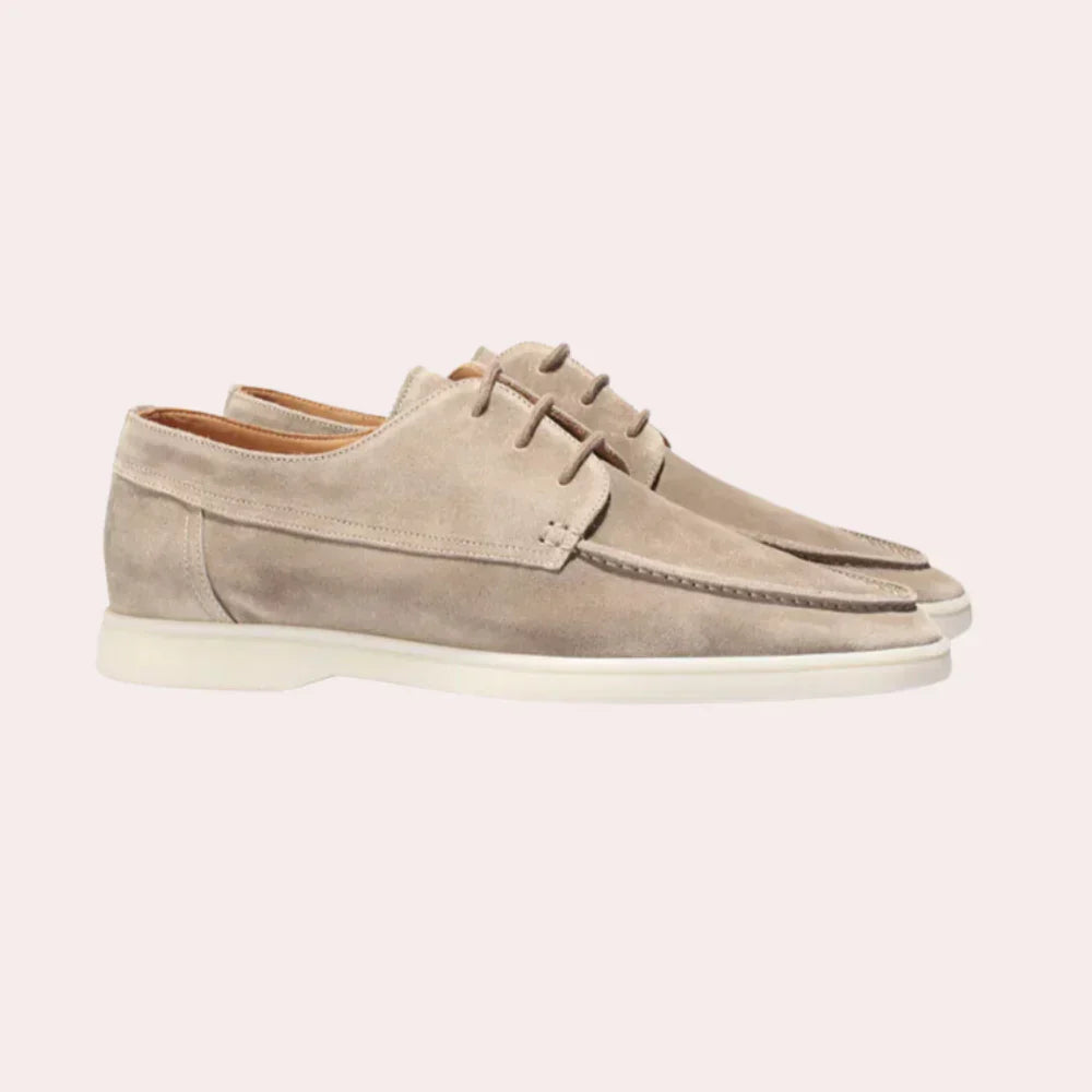 Jakob men's flat slip-on loafers, classic moccasin-inspired style in neutral tones for everyday wear