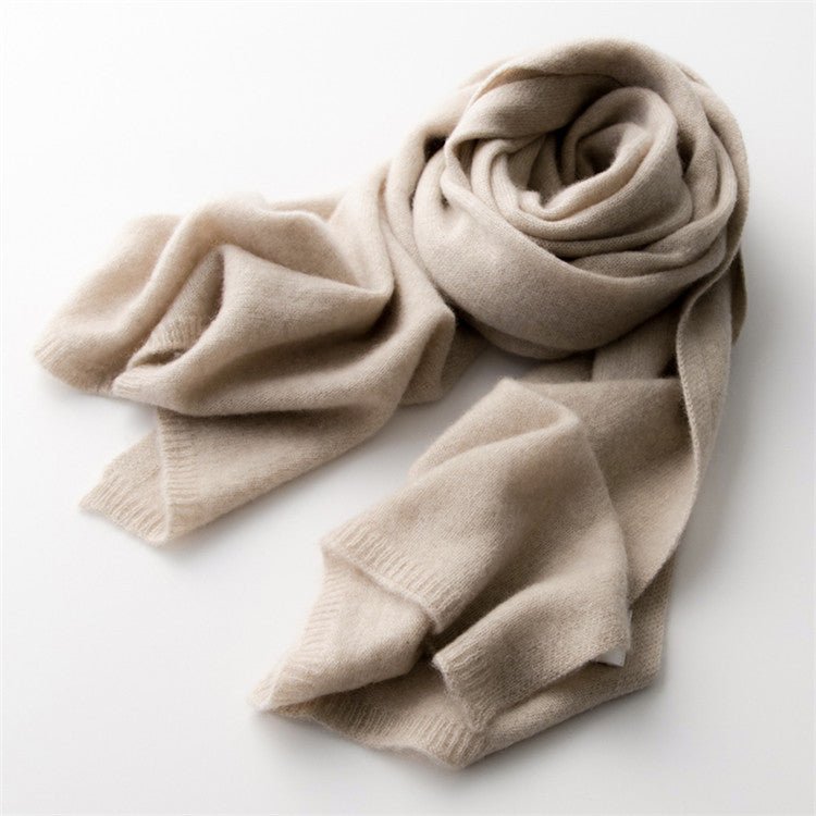 Women's oversized ribbed scarf with neck and shoulder coverage, cozy elegant cold weather wrap