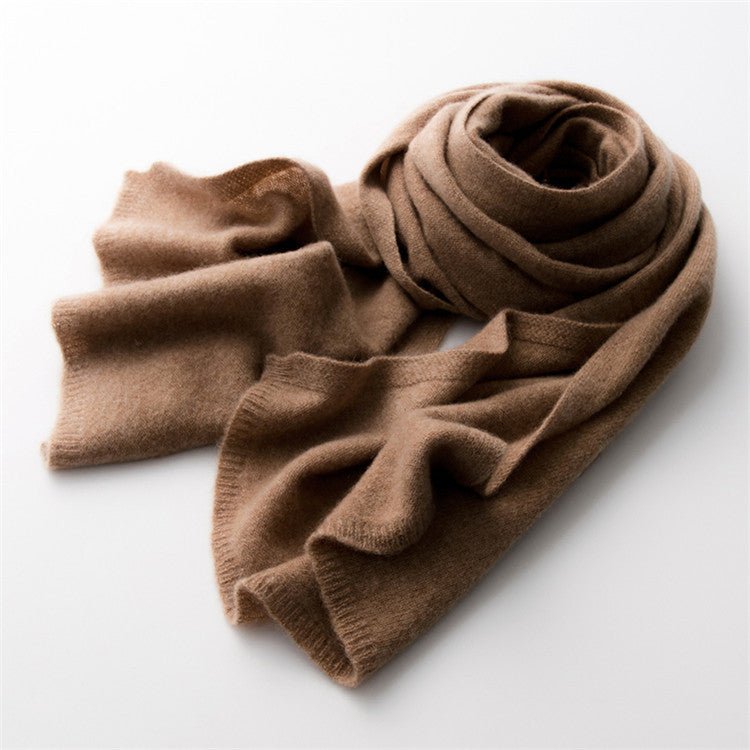 Women's oversized ribbed scarf with neck and shoulder coverage, cozy elegant cold weather wrap