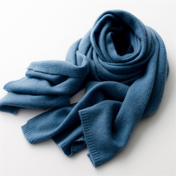 Women's oversized ribbed scarf with wide neck and shoulder coverage, cozy elegant cold weather wrap