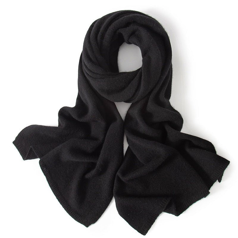 Women's oversized ribbed scarf with neck and shoulder coverage, cozy elegant cold weather wrap