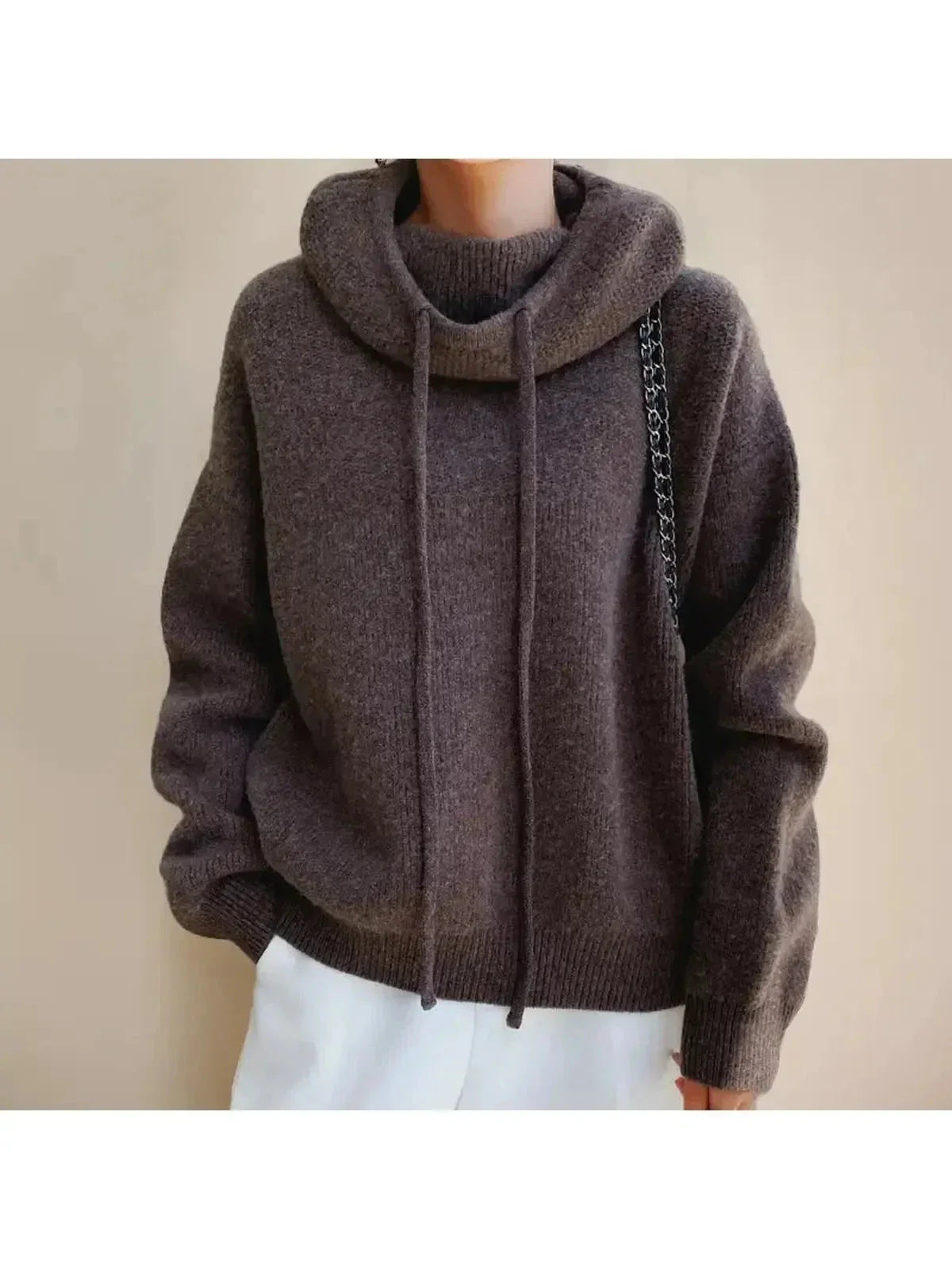 Women's cozy comfort sweater timeless silhouette plush soft fabric effortless all-day warmth