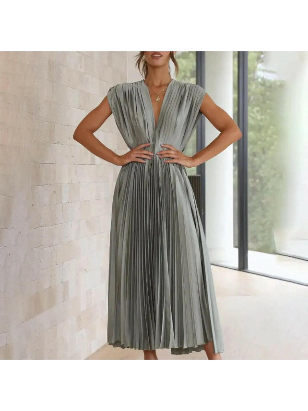 Alexia elegant women's dress flowing skirt flattering neckline versatile chic day-to-night design