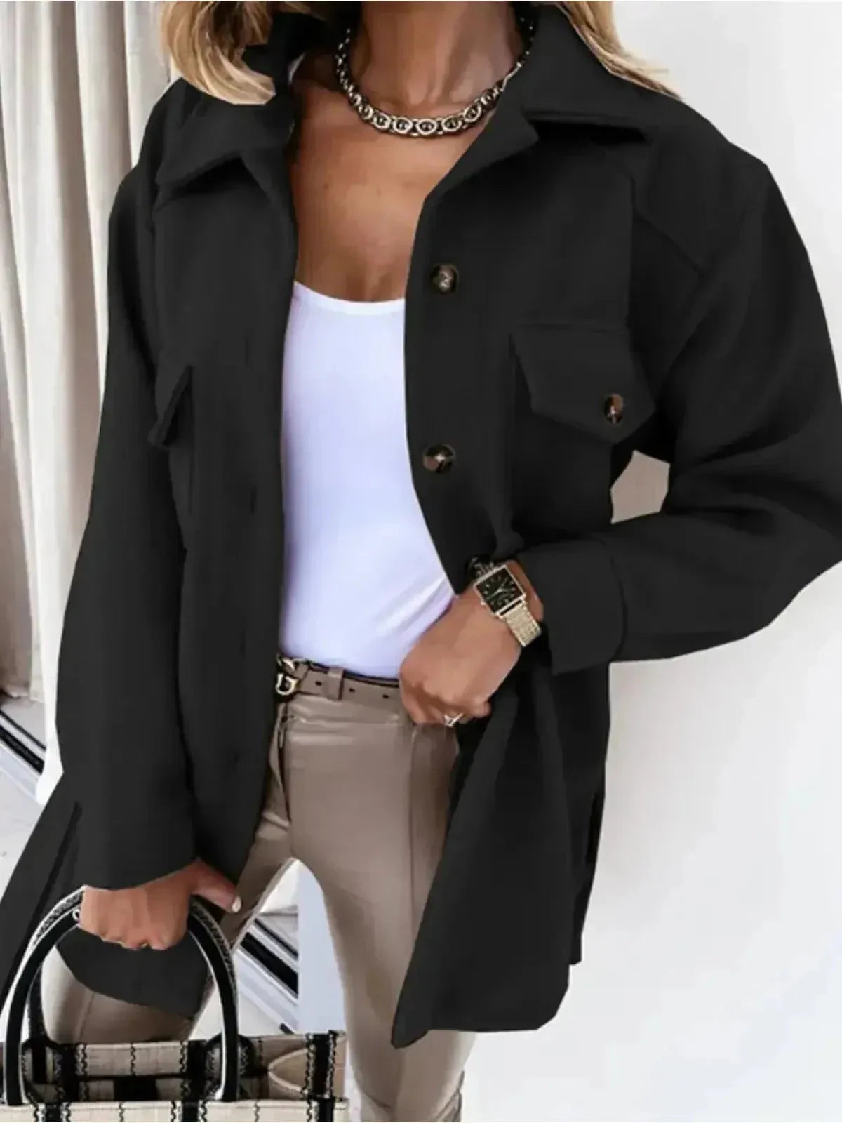 Lynara women's autumn jacket elegant warm fall layer polished versatile day-to-night style