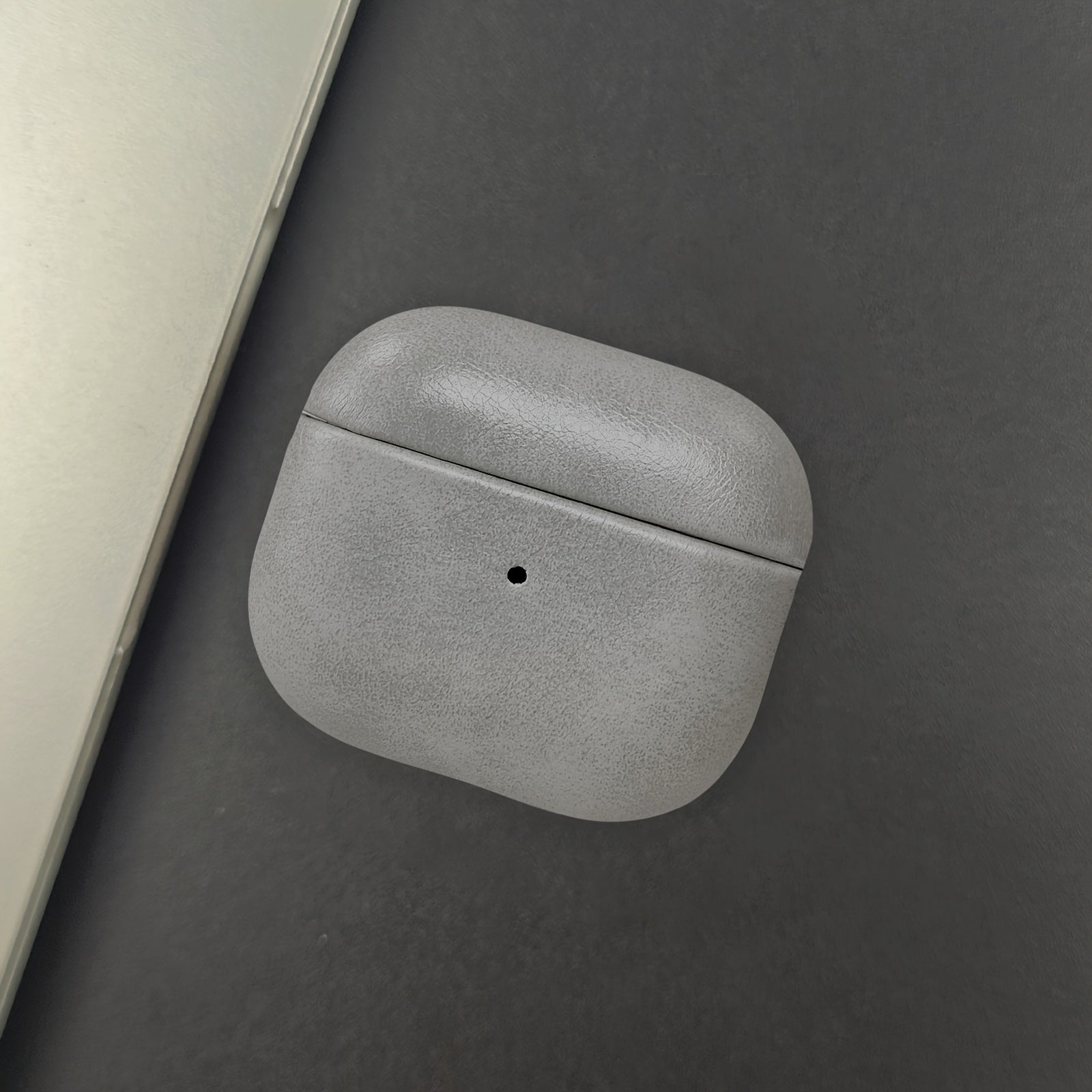 Executive slim full-grain leather AirPods case drop-resistant wireless charging ready professional look