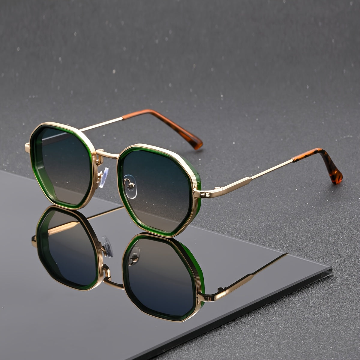 Velar geometric sunglasses gradient UV400 lenses anti-reflective bold frame outdoor fashion eyewear