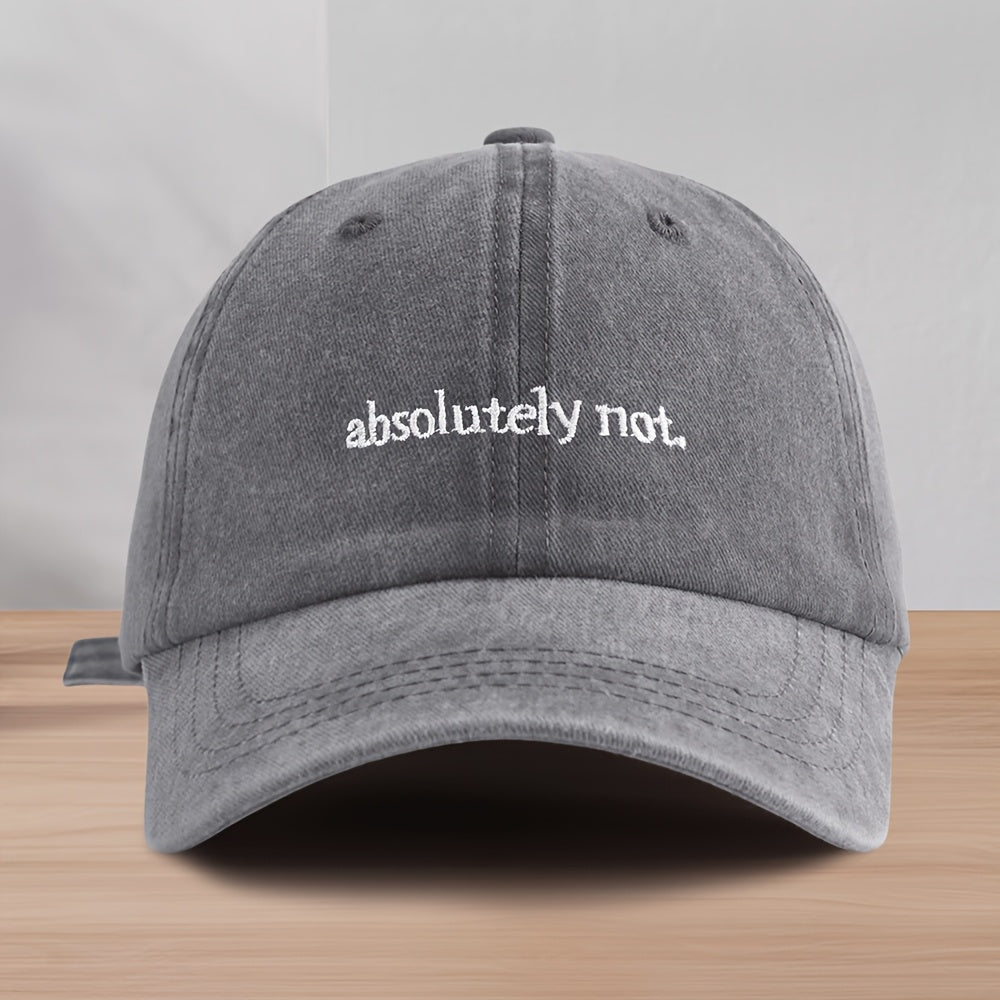 Washed cotton low profile unisex cap with adjustable strap, lightweight breathable casual everyday style