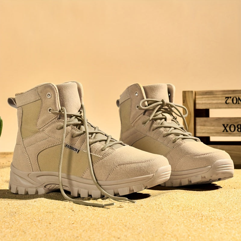 Black tactical boot with abrasion-resistant suede, protective toe cap, and deep lug grip for law enforcement