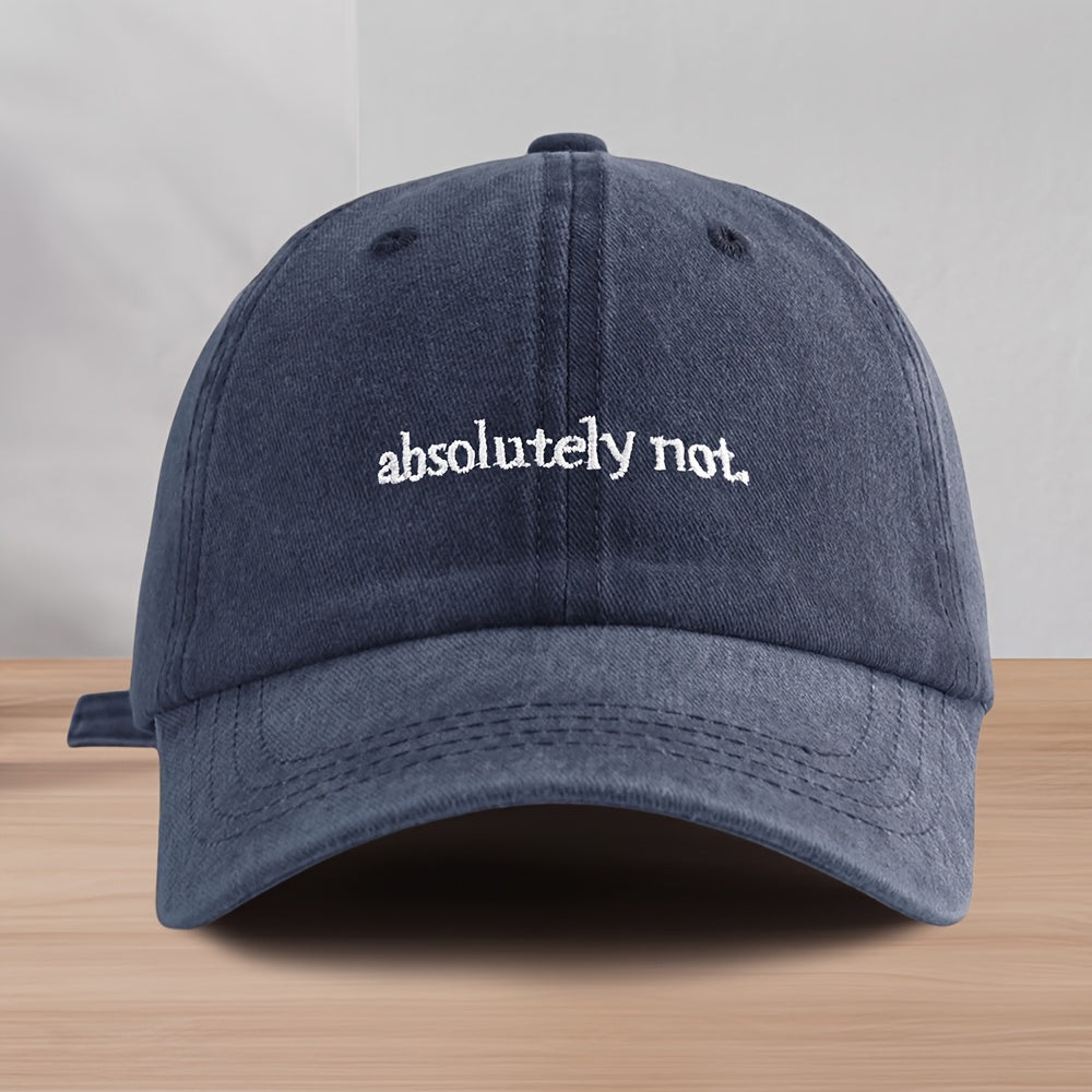 Washed cotton low profile unisex cap with adjustable strap, lightweight breathable casual everyday style