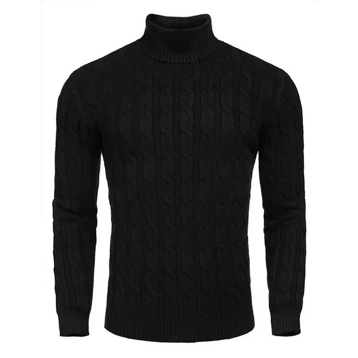 Falcon elegant turtleneck sweater in sustainable knitwear, slim-fit silhouette for stylish professionals
