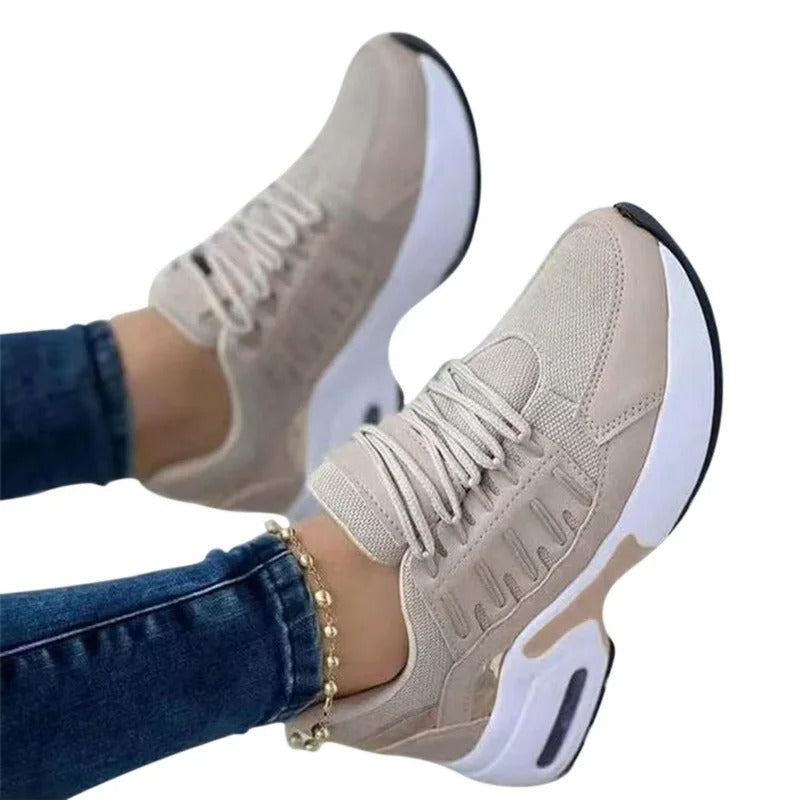 Orthopedic non-slip shoes with arch support, lightweight flexible sole, sleek neutral design for healthcare