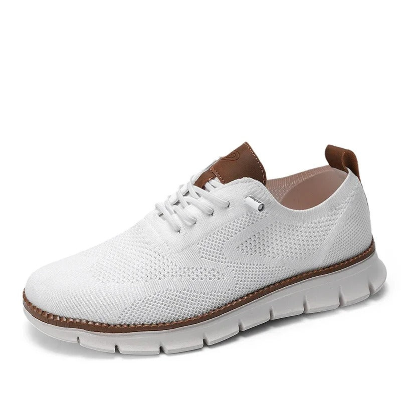 William casual sneakers breathable mesh upper lace-up lightweight design for all-day comfort