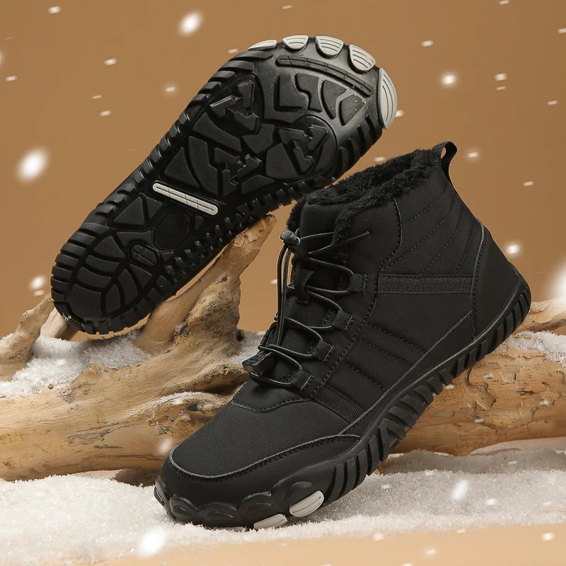 X-Forest high-top barefoot boots wide toe box waterproof winter outdoor footwear for nature lovers