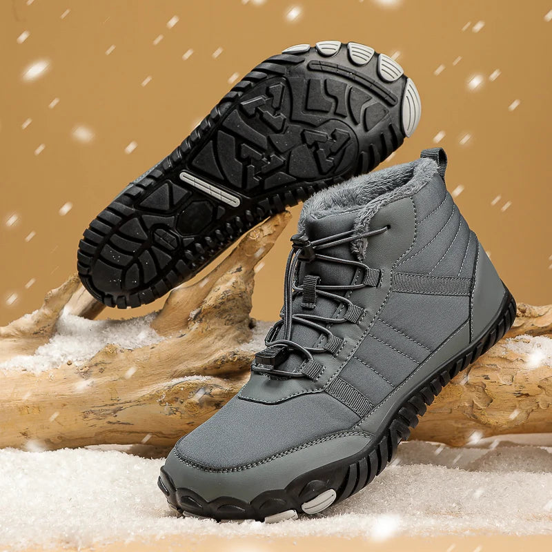 X-Forest high-top barefoot boots for nature lovers, zero-drop sole, wide toe box, winter-ready