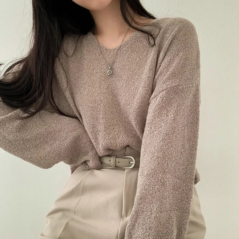 Mariselle women elegant knit cardigan timeless silhouette soft layering essential classic style