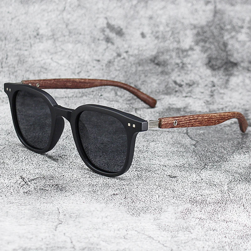 Minimalist acetate sunglasses transparent frame solid dark lenses lightweight everyday style