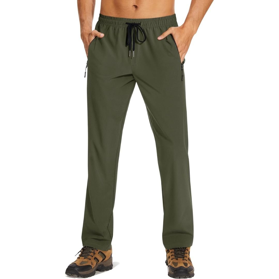 Men's lightweight quick-dry jogger pants with water-resistant finish and 4-way stretch for sports travel