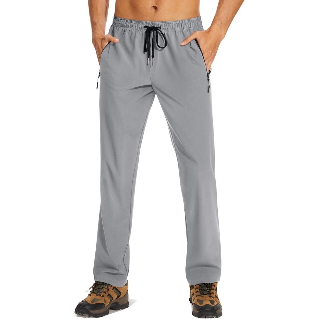 Men's lightweight quick-dry jogger pants with water-resistant finish and 4-way stretch for sport