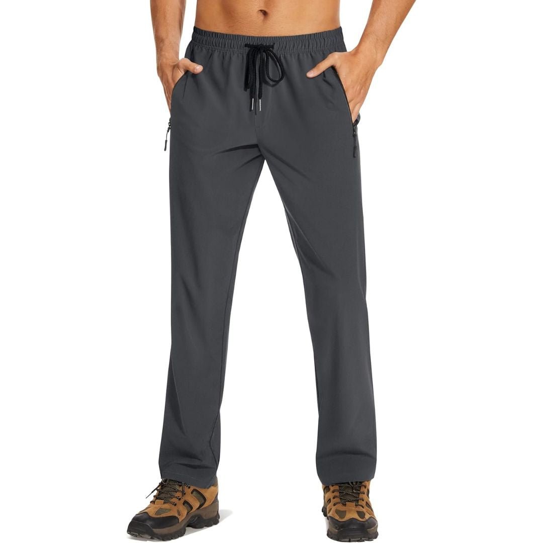 Men's lightweight quick-dry jogger pants with water-resistant finish and 4-way stretch for sports travel