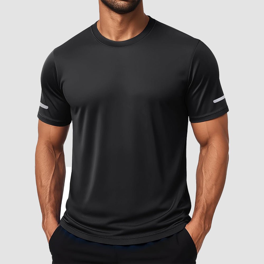 Men's UPF 50+ dry fit athletic t-shirt lightweight 4-way stretch sun protection training top