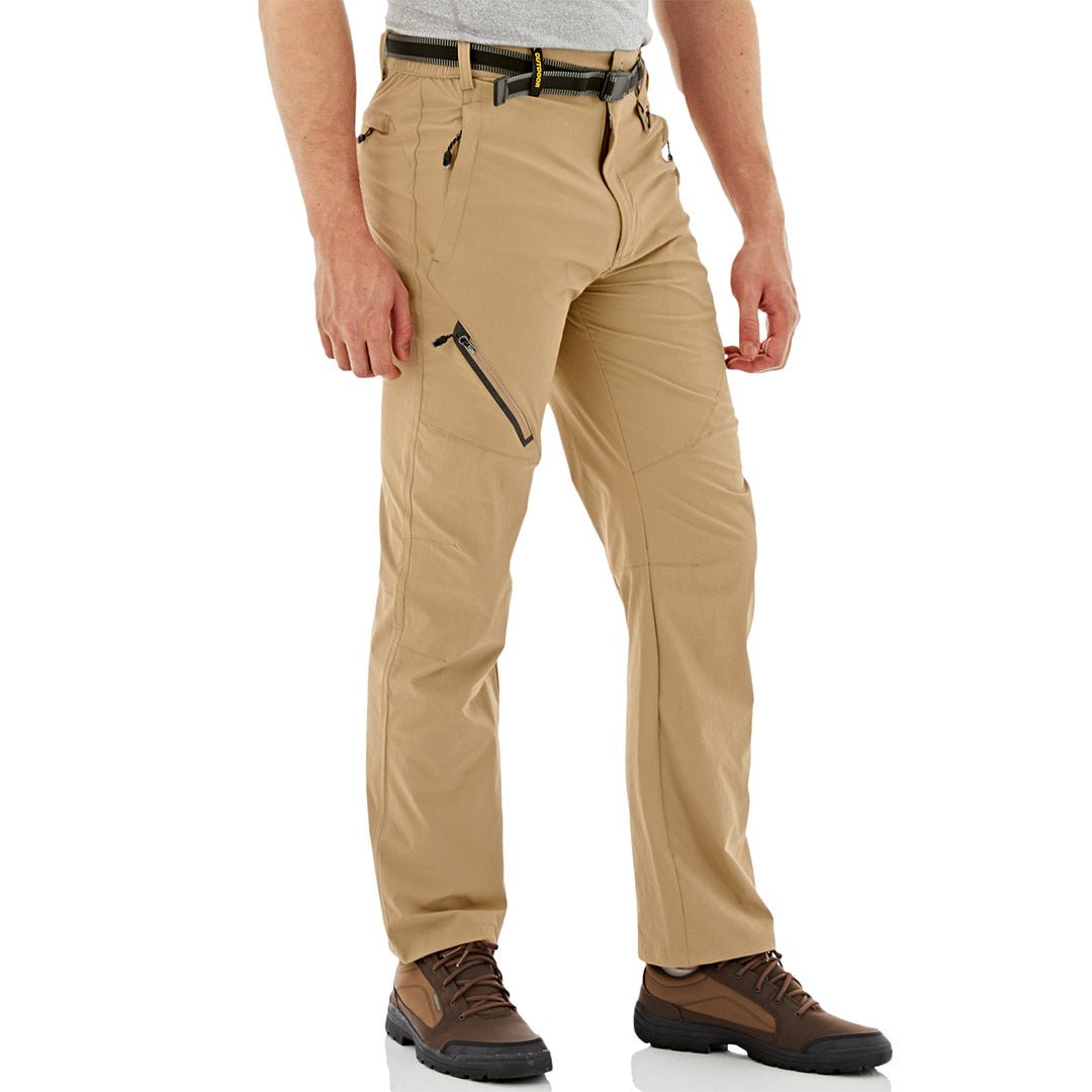 Men's lightweight ripstop hiking pants quick-dry UV protection water-repellent breathable stretch outdoor