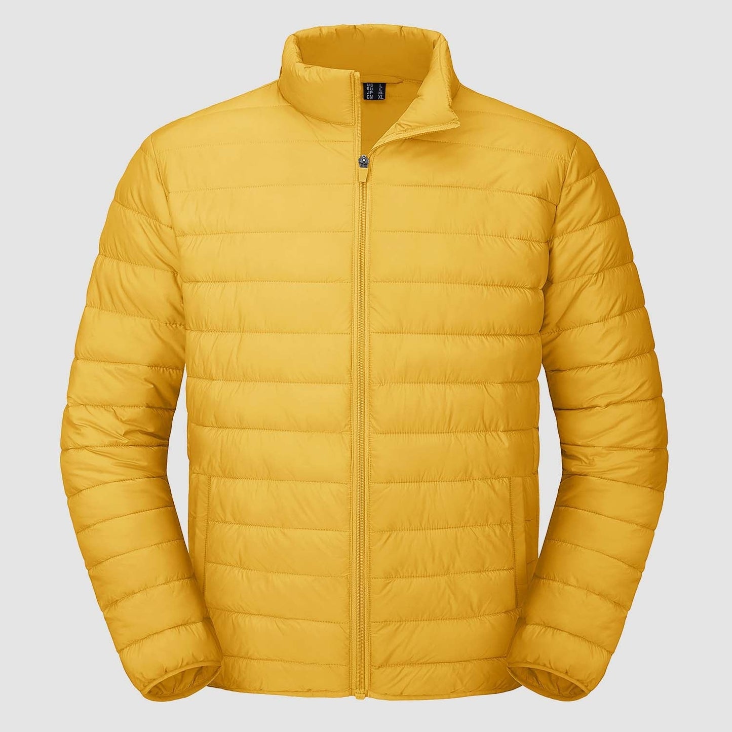 Men's lightweight navy puffer jacket water-repellent packable windbreaker with ultra-light insulation