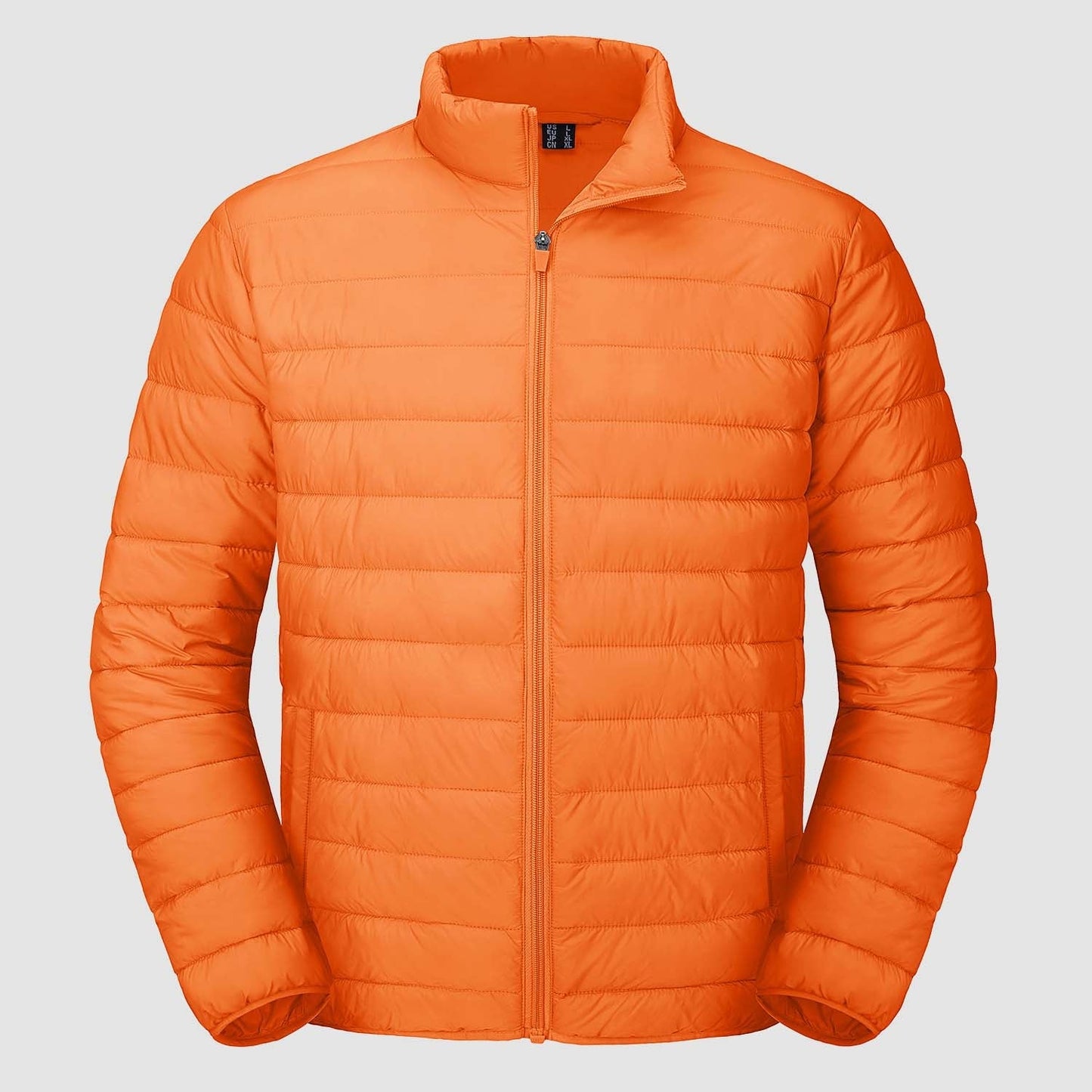 Men's lightweight navy puffer jacket water-repellent packable windbreaker with ultra-light insulation