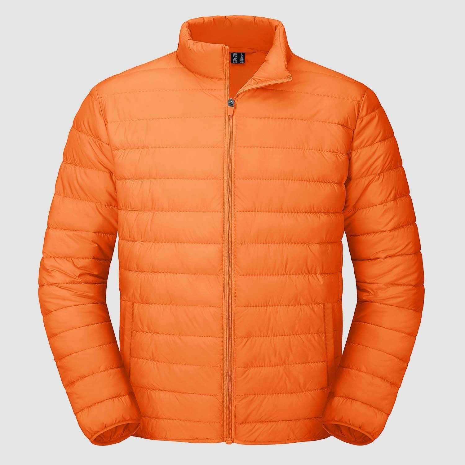 Men's lightweight navy puffer jacket water-repellent packable windbreaker with ultra-light insulation