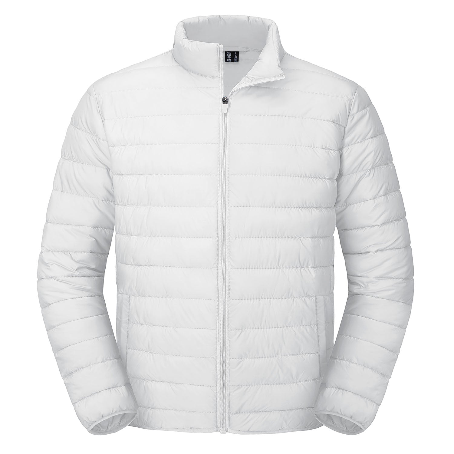 Men's lightweight packable puffer jacket water-repellent nylon windbreaker with ultra-light insulation