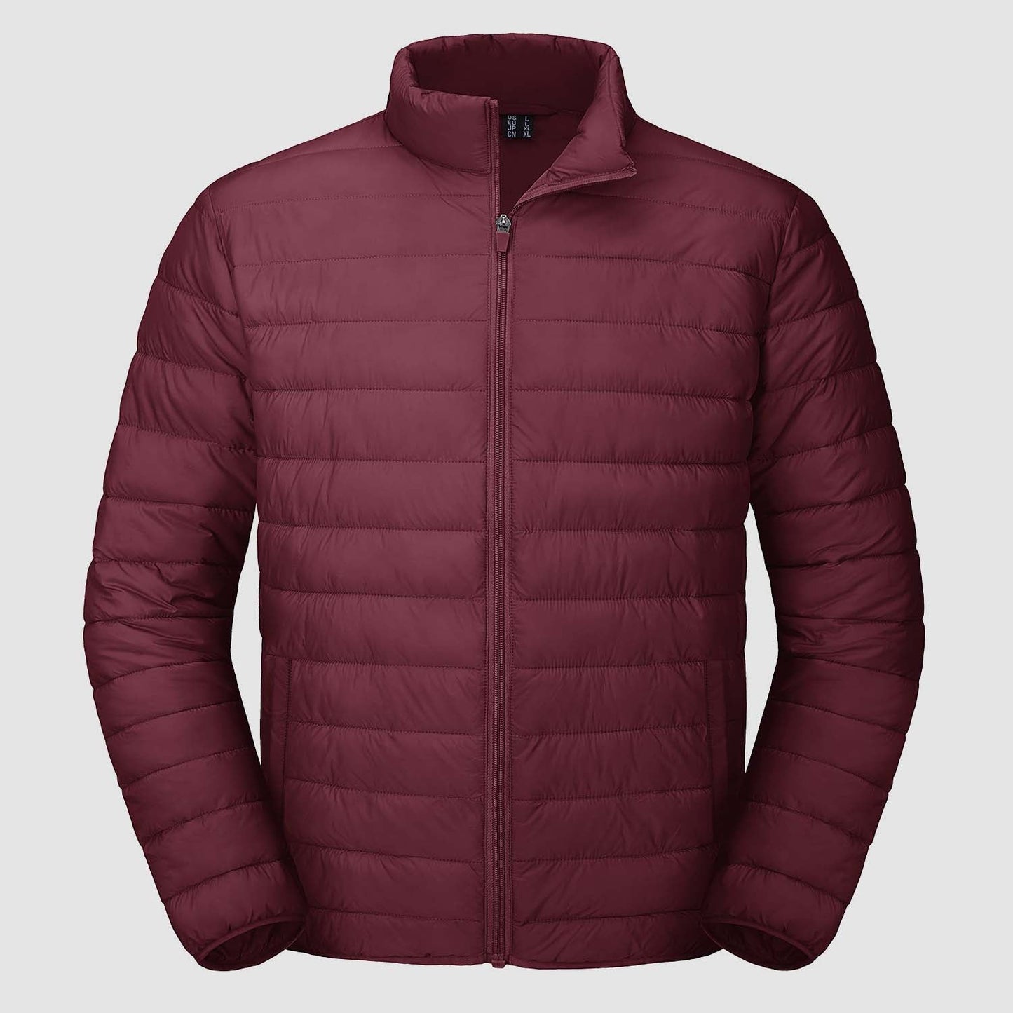 Men's lightweight navy puffer jacket water-repellent packable windbreaker with ultra-light insulation