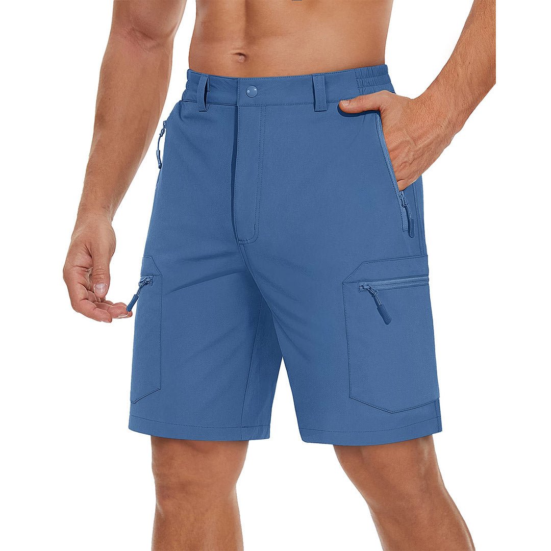 Men's quick-dry hiking shorts lightweight breathable stretch fit 5-pocket outdoor performance