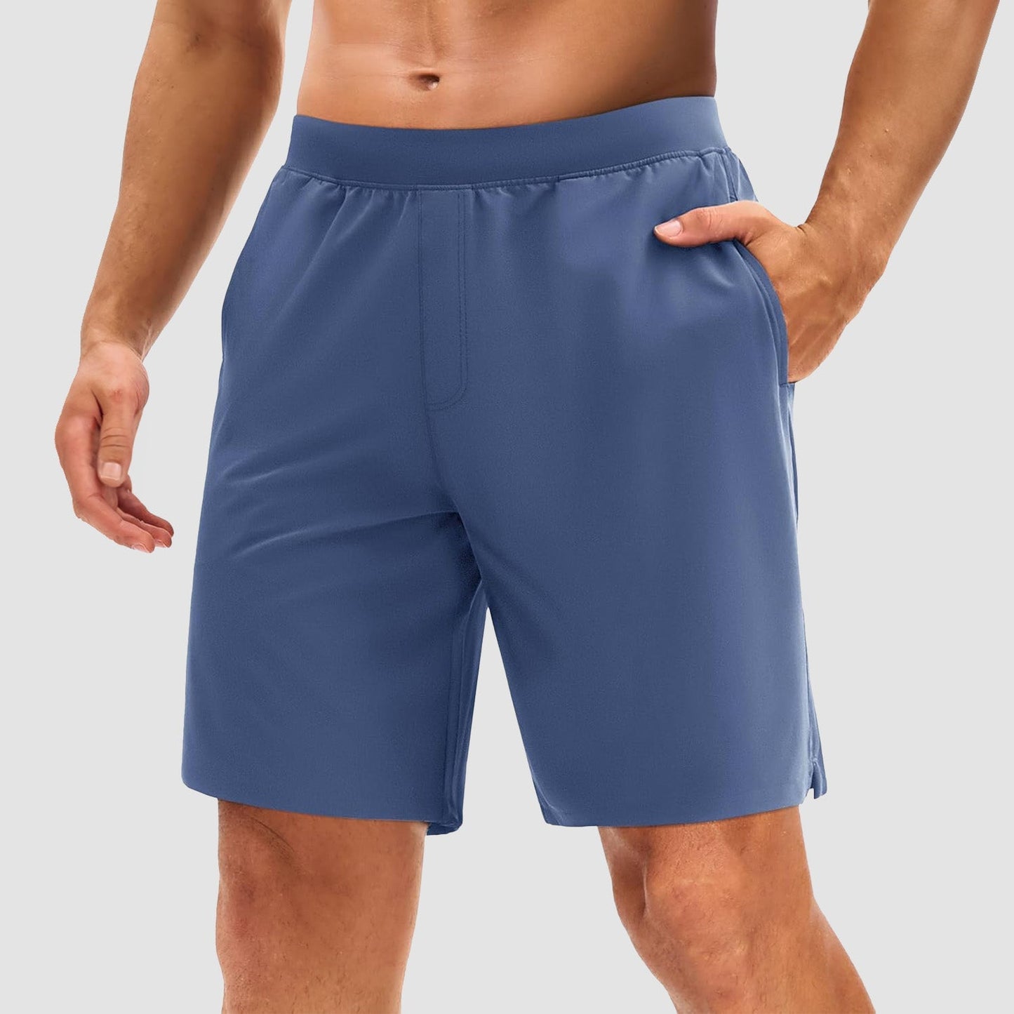Men's quick-dry hiking shorts lightweight breathable 4-way stretch with 3 pockets UPF 50+ outdoor