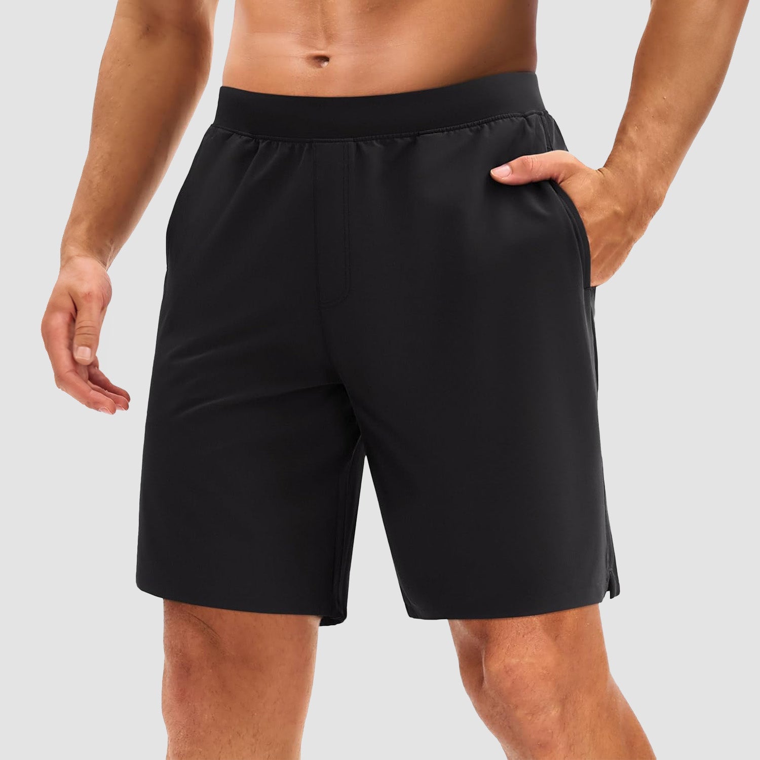 Men's quick-dry hiking shorts lightweight breathable 4-way stretch with 3 pockets UPF 50+ outdoor