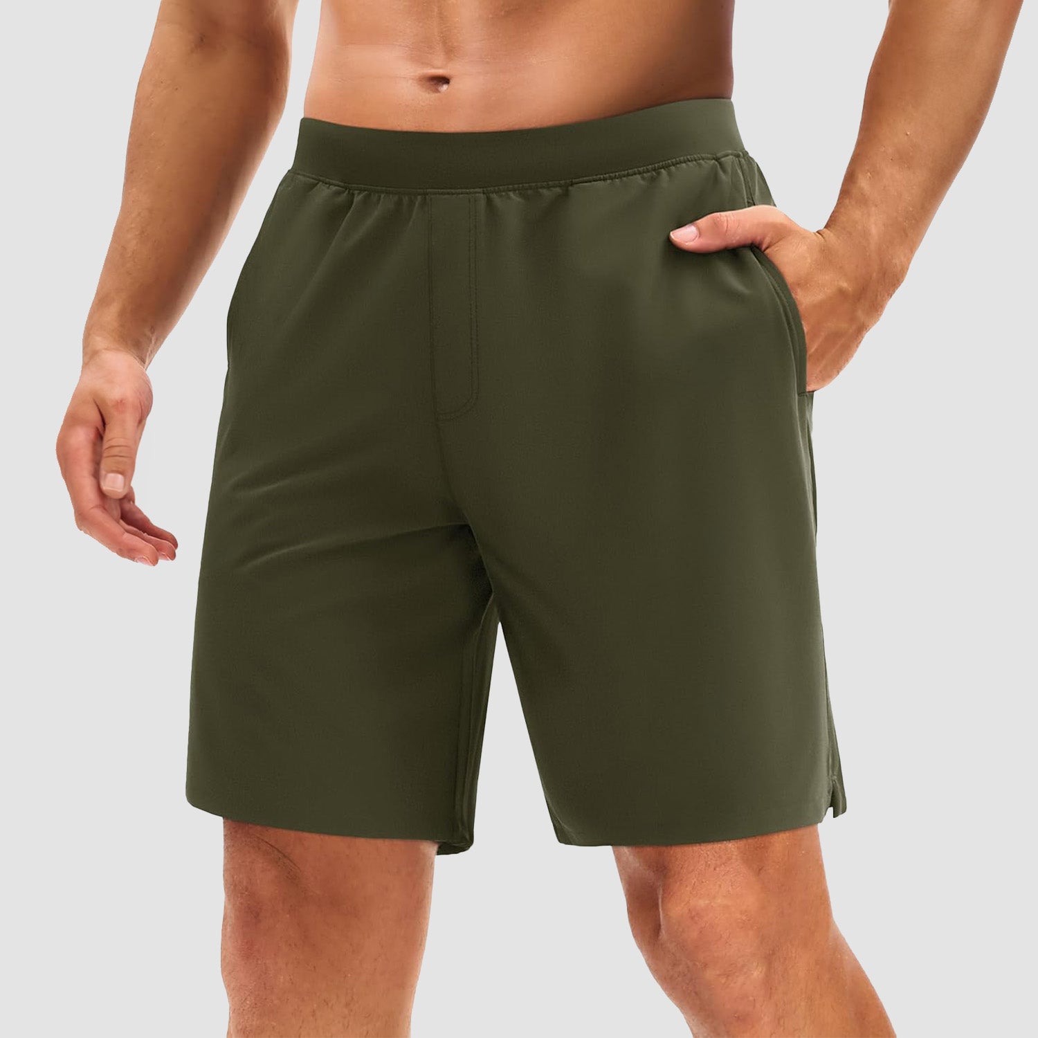 Men's quick-dry hiking shorts lightweight breathable 4-way stretch with 3 pockets UPF 50+ outdoor