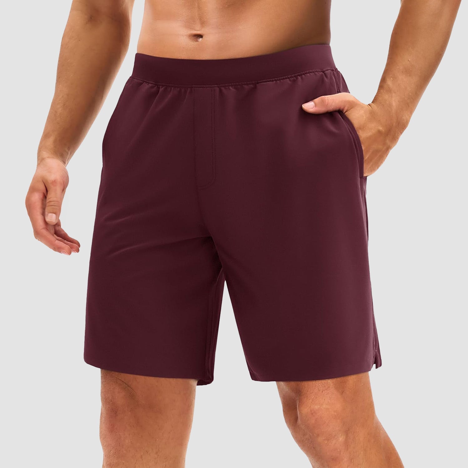 Men's quick-dry hiking shorts lightweight breathable 4-way stretch with 3 pockets UPF 50+ outdoor