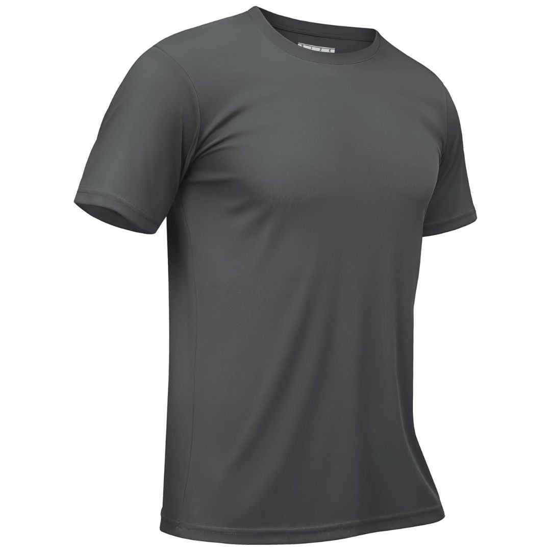 Men's quick-dry rash guard shirt lightweight breathable sun protection UPF outdoor sports tee