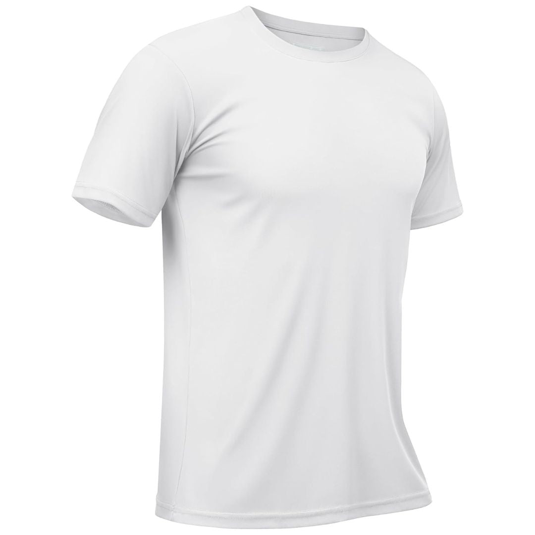 Men's quick-dry rash guard shirt lightweight breathable sun protection moisture-wicking outdoor sports tee