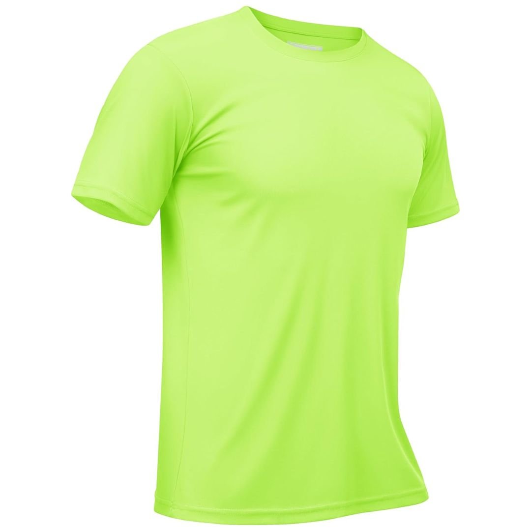 Men's quick-dry rash guard shirt, lightweight sun protection tee for outdoor sports, moisture-wicking