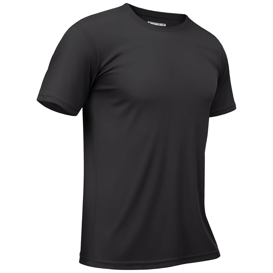 Men's quick-dry rash guard shirt, lightweight breathable UPF sun protection tee for outdoor sports