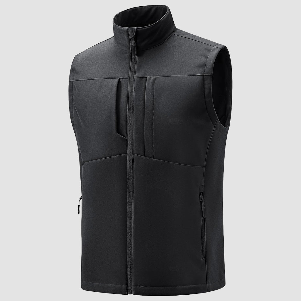 Men's softshell hiking jacket lightweight windproof waterproof 4-way stretch breathable outdoor layer
