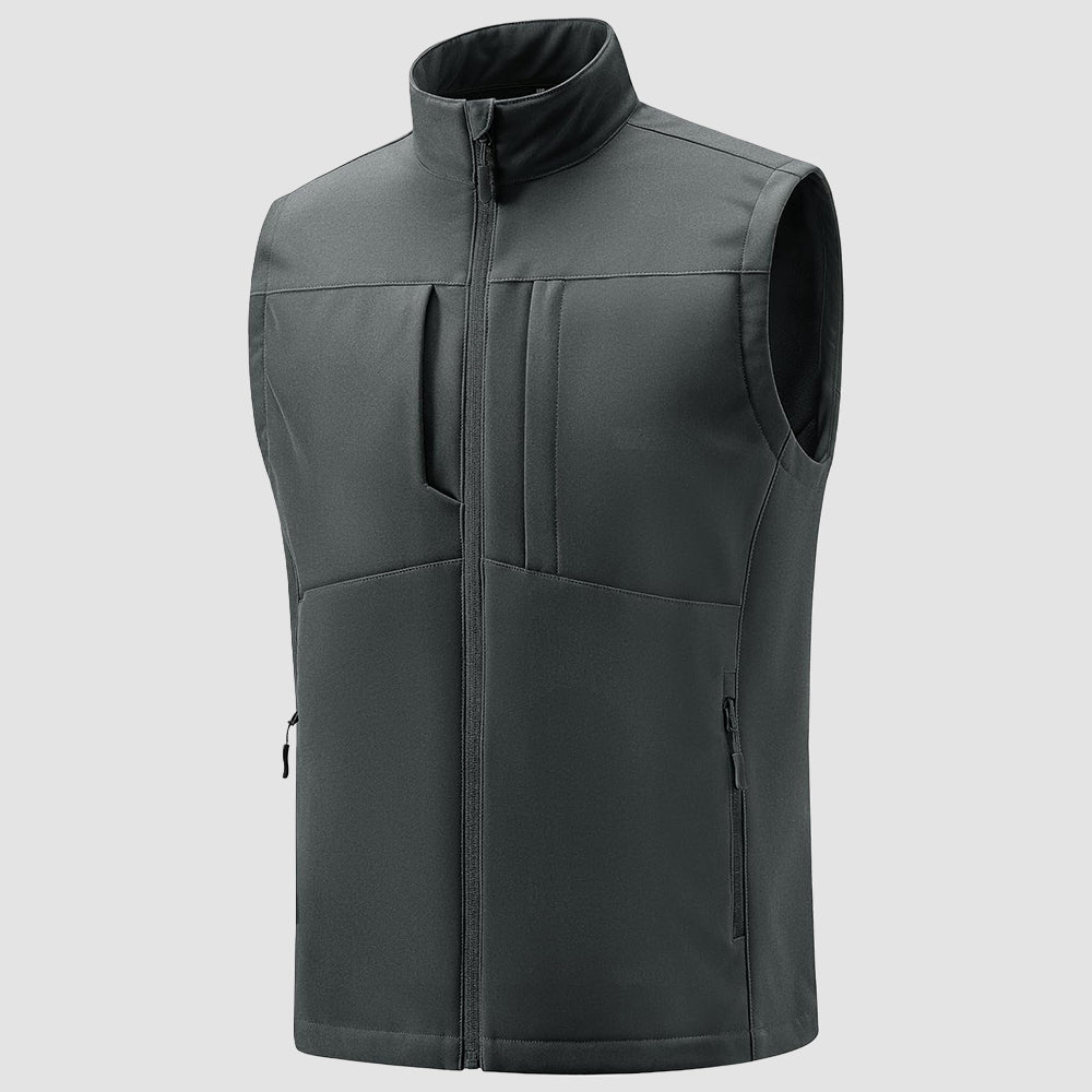 Men's softshell hiking jacket lightweight windproof waterproof 4-way stretch breathable outdoor layer