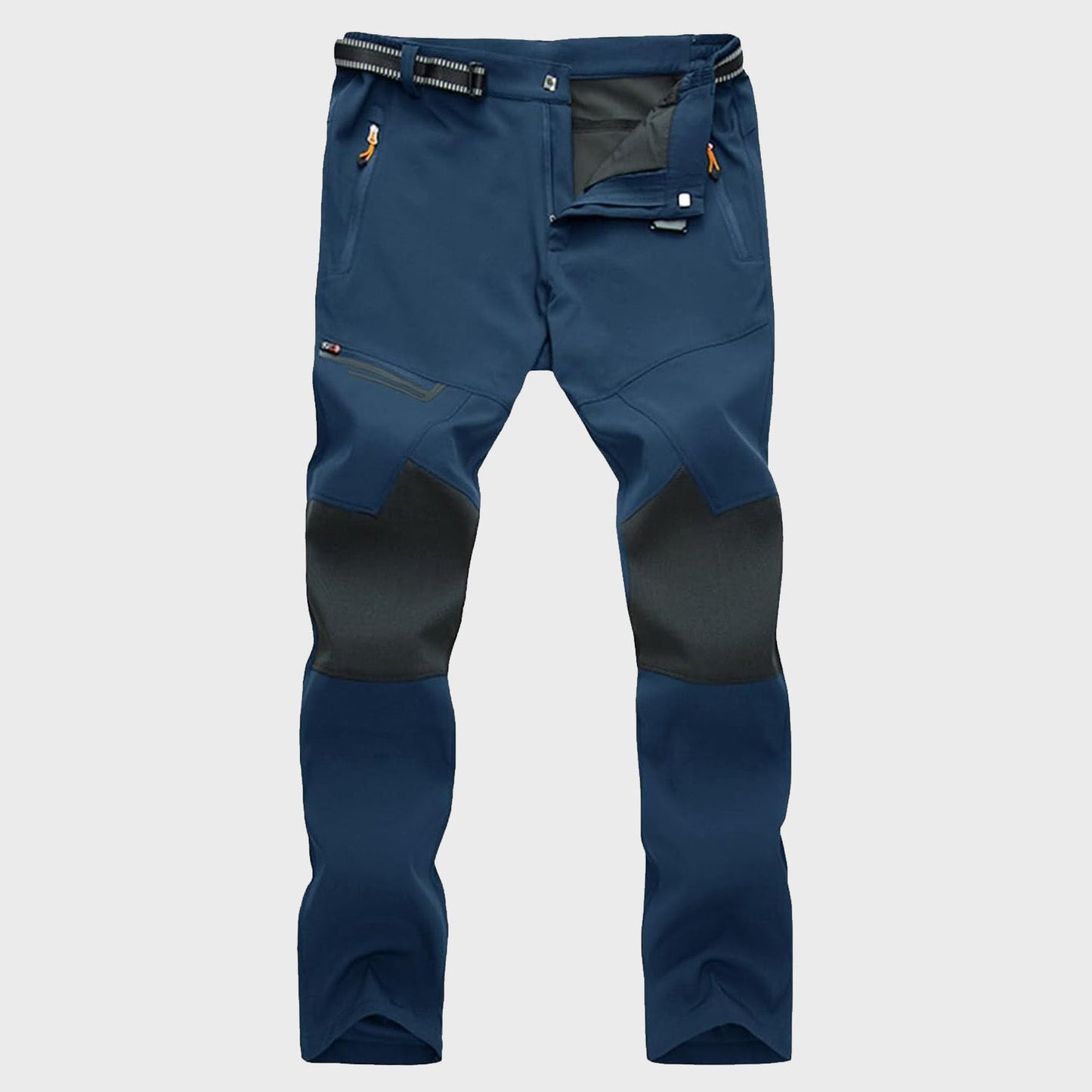 Men's olive tactical trekking pants ripstop quick-dry 4-way stretch with secure zipper pockets