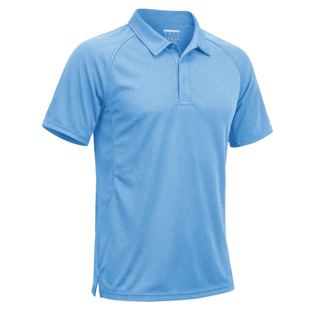 Men's UPF 50+ tactical polo shirt quick-dry moisture-wicking with sunglasses and pen pockets