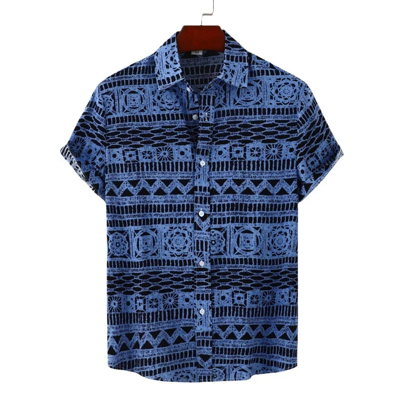Men's light blue modern fit polo shirt with breathable fabric, perfect for summer casual style