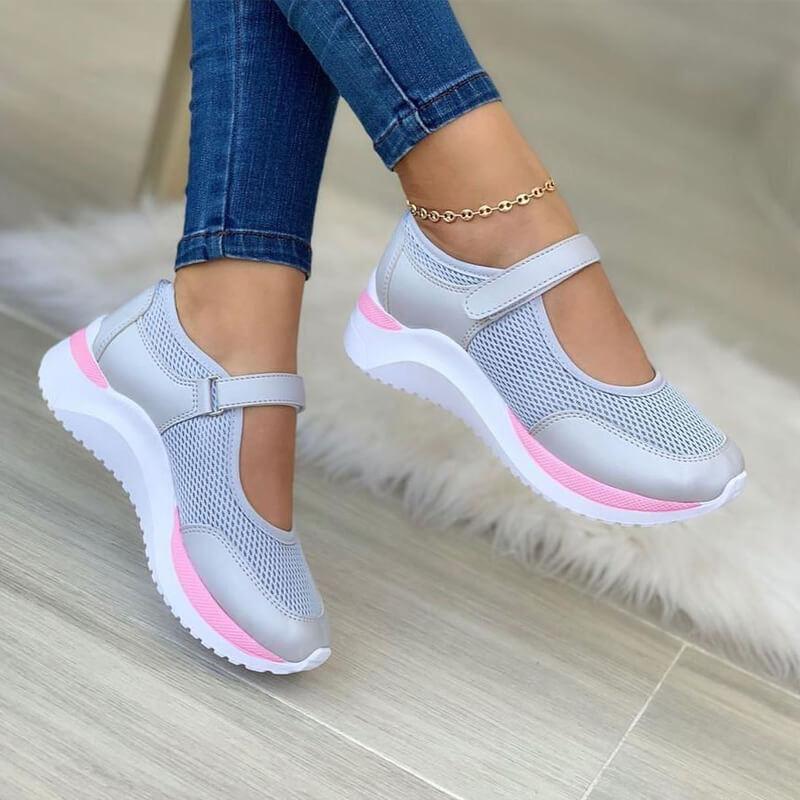 Paige women's gray slip-on walking sneakers lightweight sporty design for all-day comfort and travel
