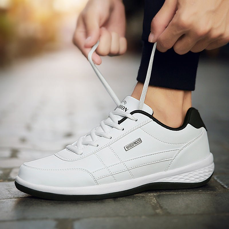 Bramme Classic men's white sneakers low-top silhouette with premium craftsmanship everyday style
