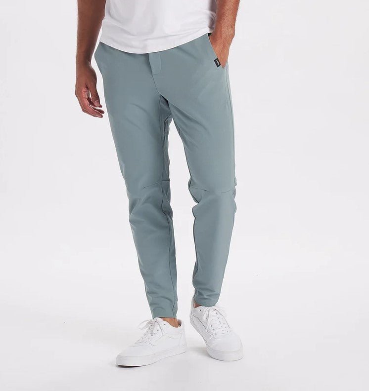 Men's black stretchy skinny pants slim comfort fit with modern tapered silhouette